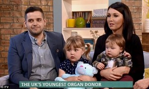 'Teddy's story': the the Cardiff newborn who became the UK's youngest ever organ donor, and whose short life inspired thousands of others to register as organ donors ahead of the new law. Photo © ITV.