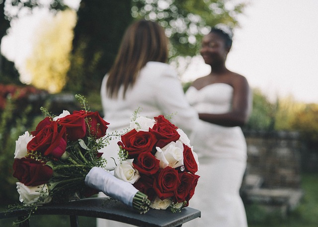 Two brides renew wedding vows